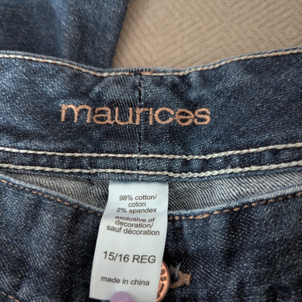 Maurices Dark Blue Boot Cut Jeans - Picture 2 of 6